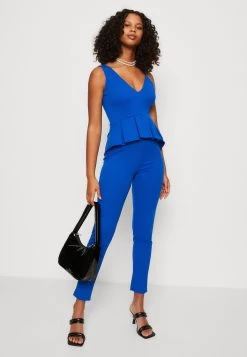 Wal G Xena Peplum - Jumpsuit - Electric Blue 11 Wal G Xena Peplum - Jumpsuit - Electric Blue -Wal G 4f8f1a0187db4574add129eeb22a3297