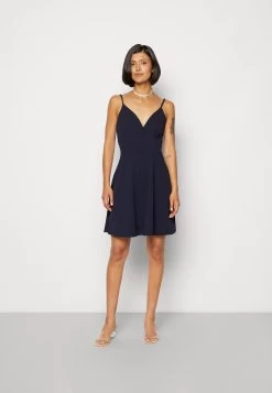 Wal G Jina Skater Dress - Jerseyjurk - Navy Blue