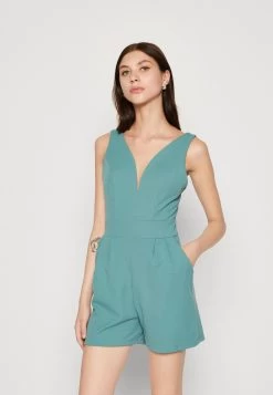 Wal G Cleo V Neck Playlist - Jumpsuit - Sage Green