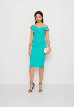 Wal G Zara Midi Dress - Cocktailjurk - Tiffany Blue -Wal G 5354a2d32795477b8f6feb0d0eb33d10