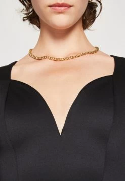 Wal G Zanad V Neck Midi - Jerseyjurk - Black -Wal G 55242e6a61f7405fa5d08067ebdbf050