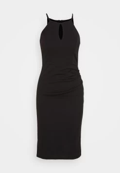 Wal G Harriet Halter Midi Dress - Jerseyjurk - Black -Wal G 566311ab48464407bf7e7b455732f322