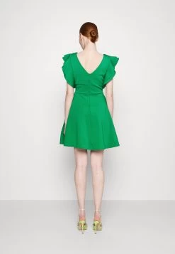 Wal G Haily Ruffle Skater - Cocktailjurk - Leaf Green -Wal G 5b3783a996644f8696e74ea4e4324e6b