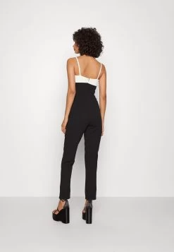 Wal G Janya Contrast Jumpsuit- Jumpsuit - Black/White -Wal G 5b8a5d79dfca4b96914891dd6730ef6b