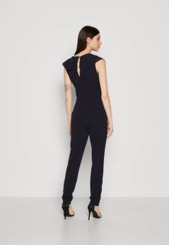 Wal G Priya Ruffle - Jumpsuit - Navy Blue -Wal G 5bc3bfb83d7b4c6da253f82a1bcba718