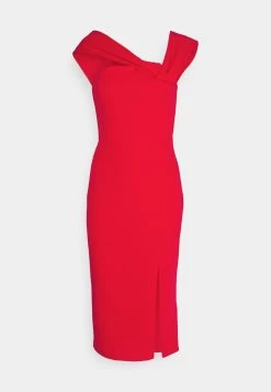 Delila Strap Midi - Etui-Jurk - Red -Wal G 63fd3dd943e74b23b21aada8a9bf0a77