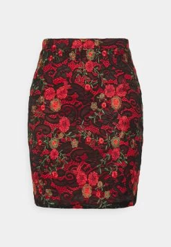 Wal G Peppy Skirt - Minirok - Red/Black -Wal G 6455d4fd389848579eca83b33507b341