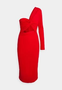 Wal G Lacey Midi Dress - Cocktailjurk - Red -Wal G 697e62499082494aa51b348eabe0f067