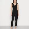 Wal G Rayna Ruffled- Jumpsuit - Black -Wal G 698f8d777a974afc9497fffa24d7960c