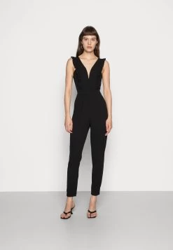 Wal G Rayna Ruffled- Jumpsuit - Black