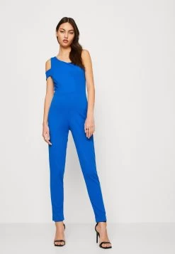Wal G Angela Cut Out- Jumpsuit - Electric Blue -Wal G 6d7ea37237d24bff9c04f94d75e36936