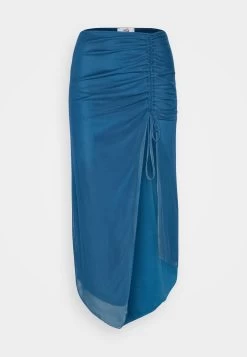 Wal G Roro Midi Skirt - Kokerrok - Dark Teal Blue -Wal G 738f979455d34d23be746139e7e907ae