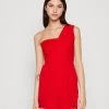 Wal G Lula One Shoulder - Jumpsuit - Red -Wal G 752d598873454f2dba67b1e119d79ec1