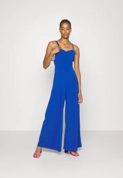 Havana Sweetheart Neck Jumpsuit - Jumpsuit - Electric Blue -Wal G 76e018f2c01a475294de0d49e9781913