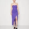 Wal G Gina V Neck Maxi - Jerseyjurk - Purple -Wal G 76e18613966f4301b208b31054828729