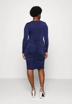 Gabriella Rouched - Etui-Jurk - Navy Blue -Wal G 7856f303f0cc4f139ac0f24b73eec60a
