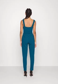 Wal G V Neck - Jumpsuit - Dark Teal Blue -Wal G 788d7e810cc043d9bf90bd2a2171d985