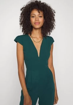 Wal G Short Sleeve V Neck - Jumpsuit - Forest Green 12 Wal G Short Sleeve V Neck - Jumpsuit - Forest Green -Wal G 7912ed6b2bf14dbf9a81f68e4c5f1b56