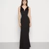 Wal G V Neck Maxi - Galajurk - Black -Wal G 7c0eec385dd84af885b996a8ee393b94