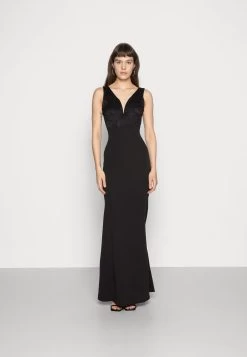 Wal G V Neck Maxi - Galajurk - Black