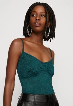 Wal G Benny Bodysuit - T-Shirt Print - Forest Green -Wal G 7c8a0e0dd864456abe2cdd2447d6dac7