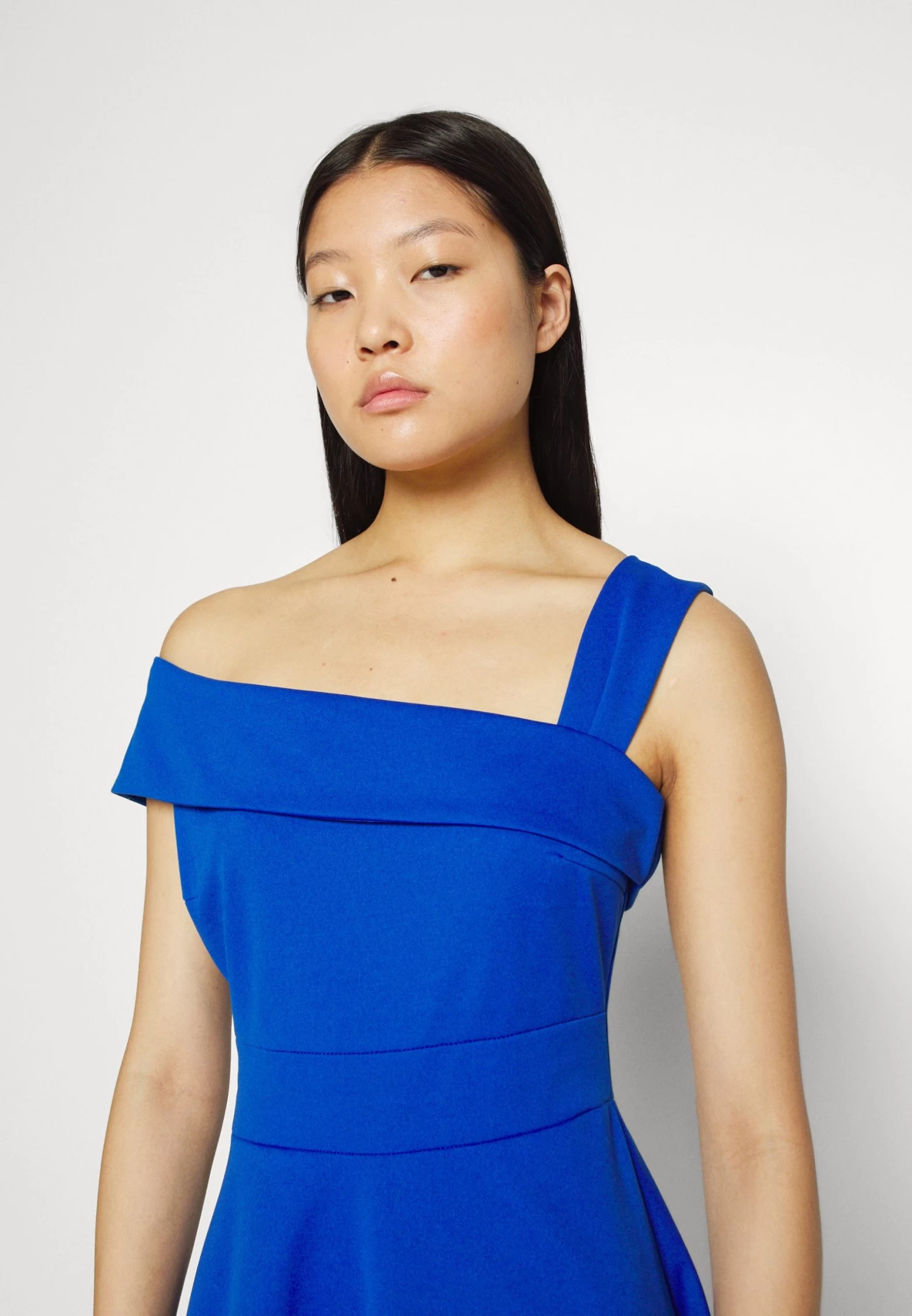 Wal G Noelle Off The Shoulder Skater - Jerseyjurk - Electric Blue 6 Wal G Noelle Off The Shoulder Skater - Jerseyjurk - Electric Blue - Afbeelding 4