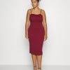 Curve Dolly Midi - Cocktailjurk - Wine -Wal G 7d272c07e06147ed841c71c152efc21f