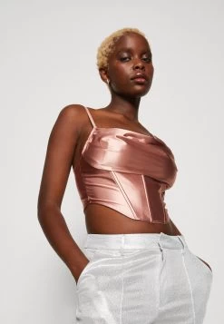 Wal G Christian Corset Crop - Top - Dusty Pink -Wal G 7e476e5087354e17bc0af25acc36b0b1