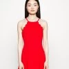 Scallop Edge Dress - Jurk - Red -Wal G 7eba4de62f1342cb977008aab84e6e08
