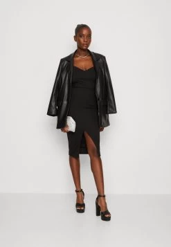 Wal G Tiza Midi - Jerseyjurk - Black -Wal G 832bd85a8c8f4351a72955bbbd69bab3
