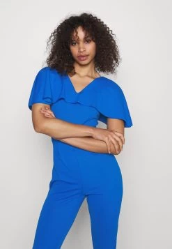 Liyavi Cape Sleeve- Jumpsuit - Electric Blue 12 Liyavi Cape Sleeve- Jumpsuit - Electric Blue -Wal G 846f15b402e442678ded3ed4925add0d