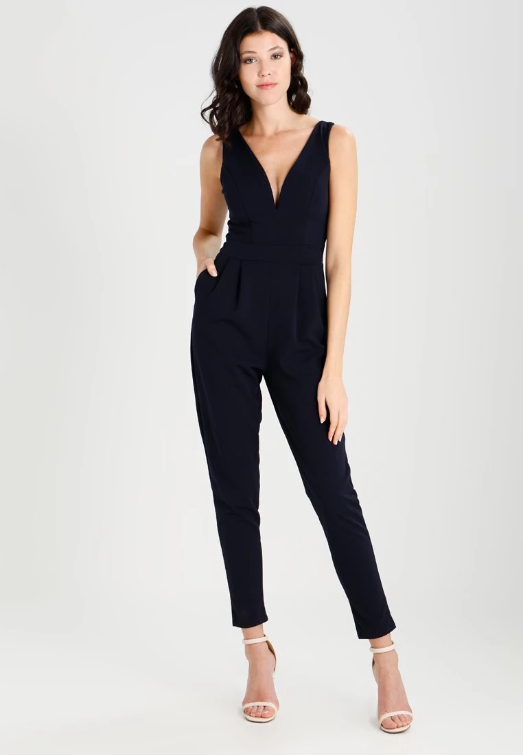 Wal G V Neck - Jumpsuit - Navy 3 Wal G V Neck - Jumpsuit - Navy