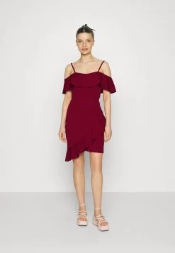 Revra Strappy Frill Skater - Jerseyjurk - Berry Wine