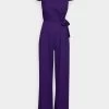 Wal G Bebe Wrap Jumpsuit - Jumpsuit - Purple -Wal G 87329f8c7d664540a6b45a6dca3ee0dd