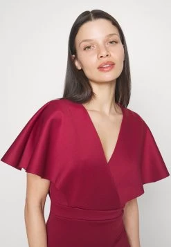 Wedding Petite Betty Wrap Midi Dress - Etui-Jurk - Wine -Wal G 8790b027e4594296a40f3eb07508de9d