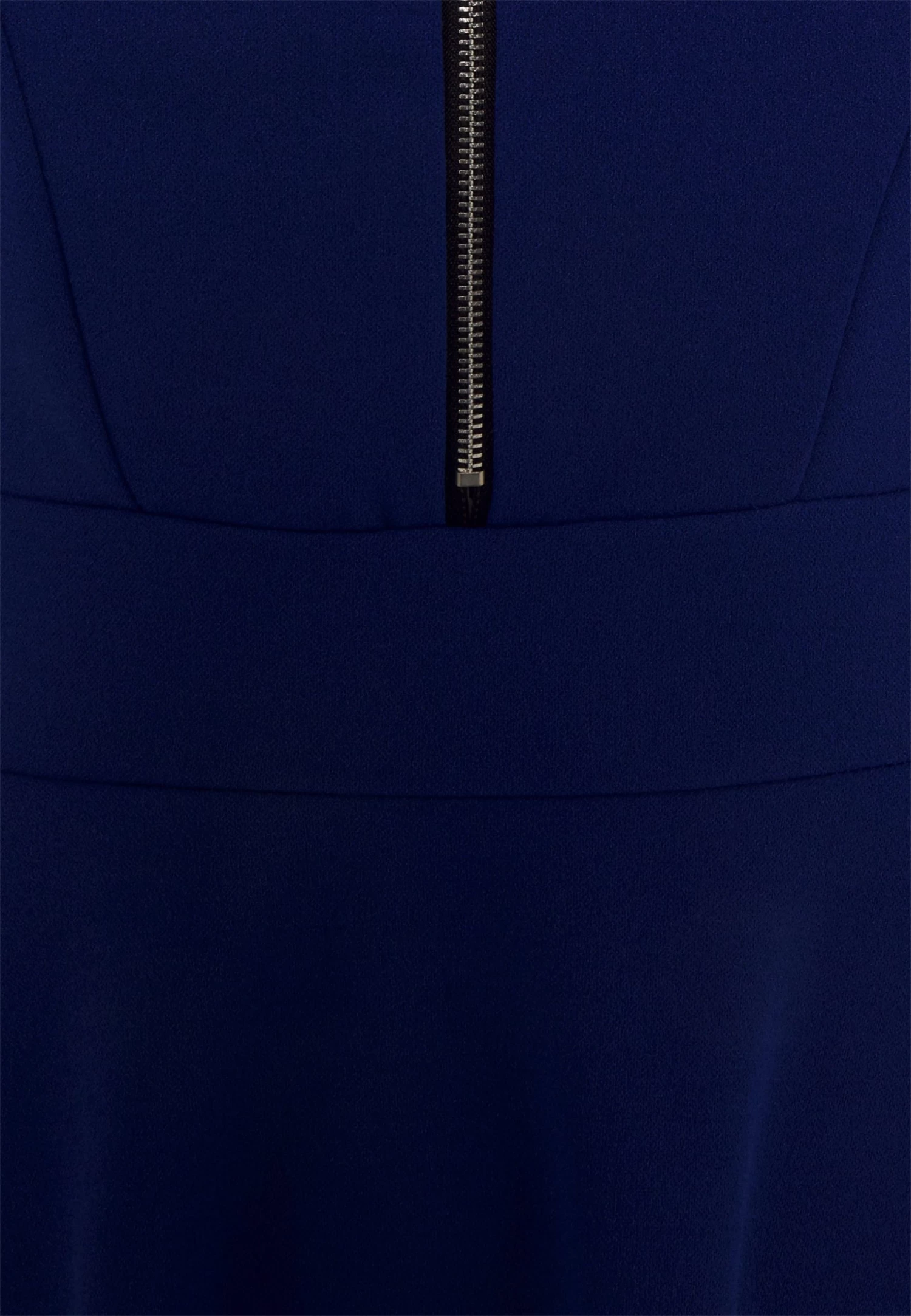 Wal G Danya Ruffle Sleeve Zip Skater Dress - Jerseyjurk - Electric Blue 5 Wal G Danya Ruffle Sleeve Zip Skater Dress - Jerseyjurk - Electric Blue - Afbeelding 3