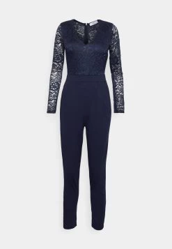 Wal G Blake Long Sleeve - Jumpsuit - Navy Blue -Wal G 8a1c20943c464f19a7f3acbaa94de0dc