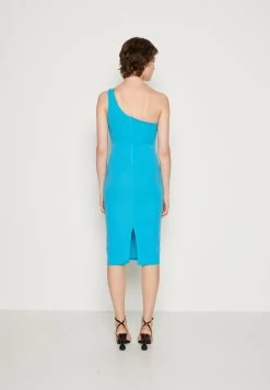 Wal G Meg One Shoulder Midi - Cocktailjurk - Mediterranean Blue -Wal G 8c9a634fb2484b098c41630a3a56ee3b