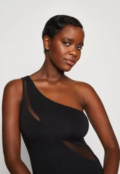 Wal G Zakera Contrast Midi Dress - Jerseyjurk - Black -Wal G 8ef30865b25a408791e5932fe89b63ed