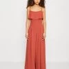 Wal G Nora Ruffle - Jumpsuit - Burnt Orange -Wal G 9087ccd02dac44308e26f32eb4810869