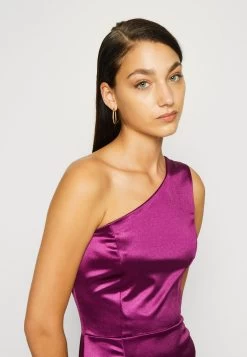 Wal G Niomi One Shoulder Midi - Cocktailjurk - Magenta -Wal G 90ea4e7cc795469384ad18c594d7401d