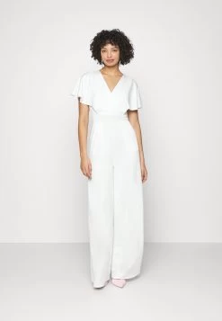 Wedding Betty V Neck Wrap - Jumpsuit - White