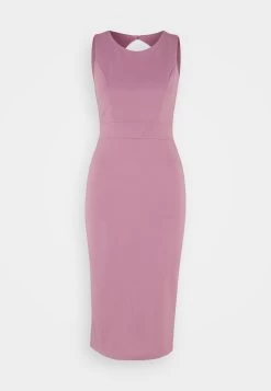 Wal G Petra Ruffle Midi - Jerseyjurk - Mauve Pink -Wal G 94d47e63f65141b8b4d240f807bd4b8e