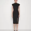 Bambinaroll Neck Midi Dress - Jerseyjurk - Black -Wal G 95dd7a4305094a2aa26e1e8b1366b10a