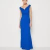 Wal G Andrew Off Shoulder Maxi Dress - Galajurk - Electric Blue -Wal G 96054b12721c4884b847e0eba5e5c1fb