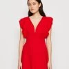 Wal G Lucia V Neck Frill Sleeve Skater Dress - Cocktailjurk - Red 1 Wal G Lucia V Neck Frill Sleeve Skater Dress - Cocktailjurk - Red -Wal G 98cfee4364994f3e825815122567f7dd