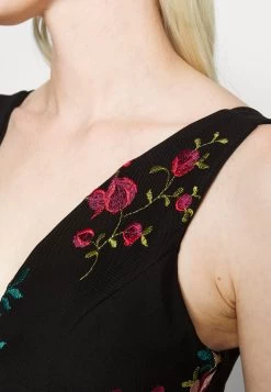 Contrast Plunge - Jumpsuit - Black -Wal G 99cc8fd148ff48bdbd158543c443567f