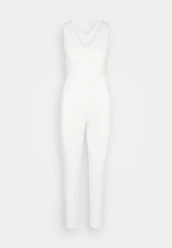 Wal G Toby V Neck - Jumpsuit - White -Wal G 9d7a3d88428546c6b188d4743d9f4962