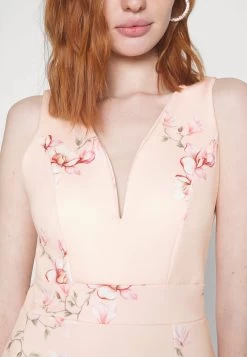 Wal G Wedding Alma V Neck Midi - Jerseyjurk - Light Pink -Wal G 9d9d7ad099b24b3db97c13a1cc9e9f1d