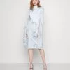 Wal G Wedding Cape Midi Dress - Jerseyjurk - Dark Blue/Multi -Wal G a153f132d1e64295be423f81fba2d4df